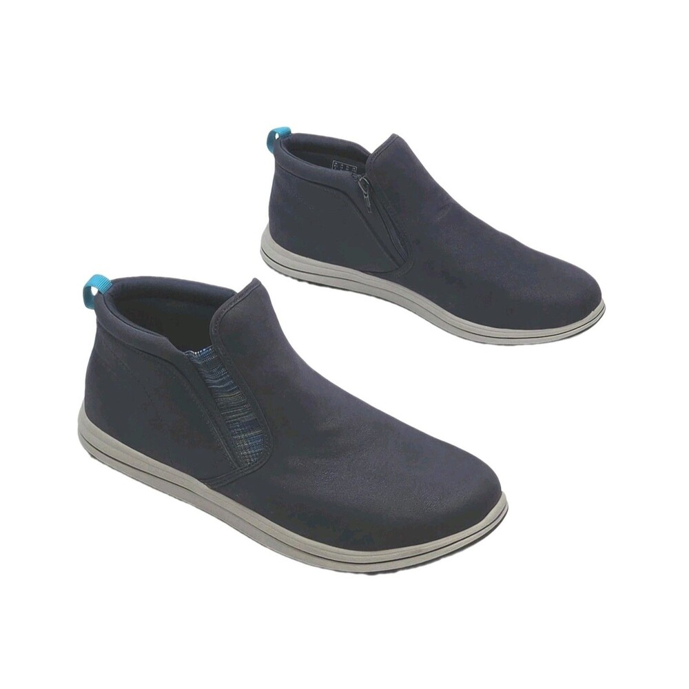 Clarks Cloudsteppers Ankle Boot Shoe Blue Women Sz 12 Zip Bootie Sneaker